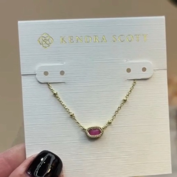 KENDRA‎ SCOTT Mini Elisa Gold Satellite Short Pendant Necklace Azalea Illusion - Picture 4 of 4
